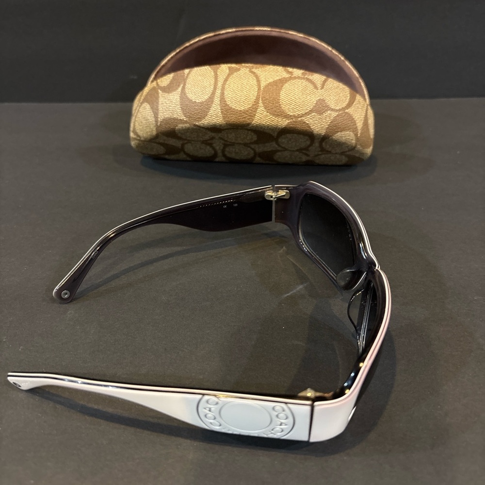 Coach Lexi S493 White Pink 125mm Sunglasses w/Case Women’s Designer Shades - Picture 4 of 9
